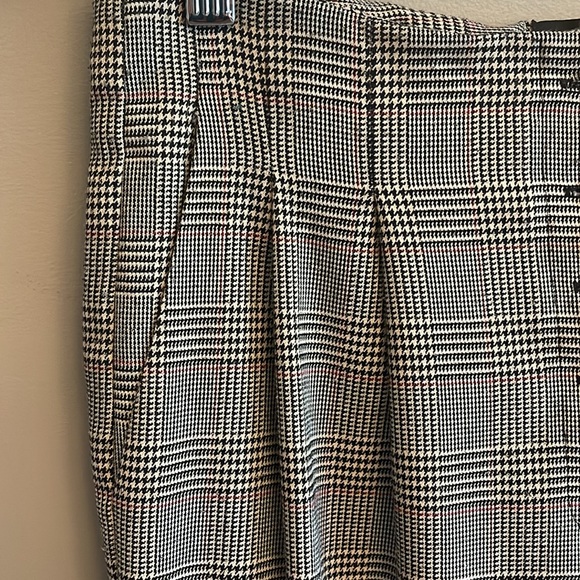 TOP SHOP | Glen Plaid Cuffed Trousers - sz 6 - Picture 5 of 12